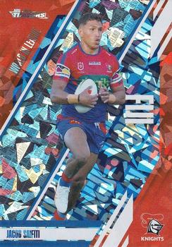 2024 NRL Traders Titanium - World In League Priority #WLP26 Jacob Saifiti Front